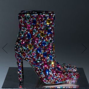 Azalea Wang Multi Colored Bootie